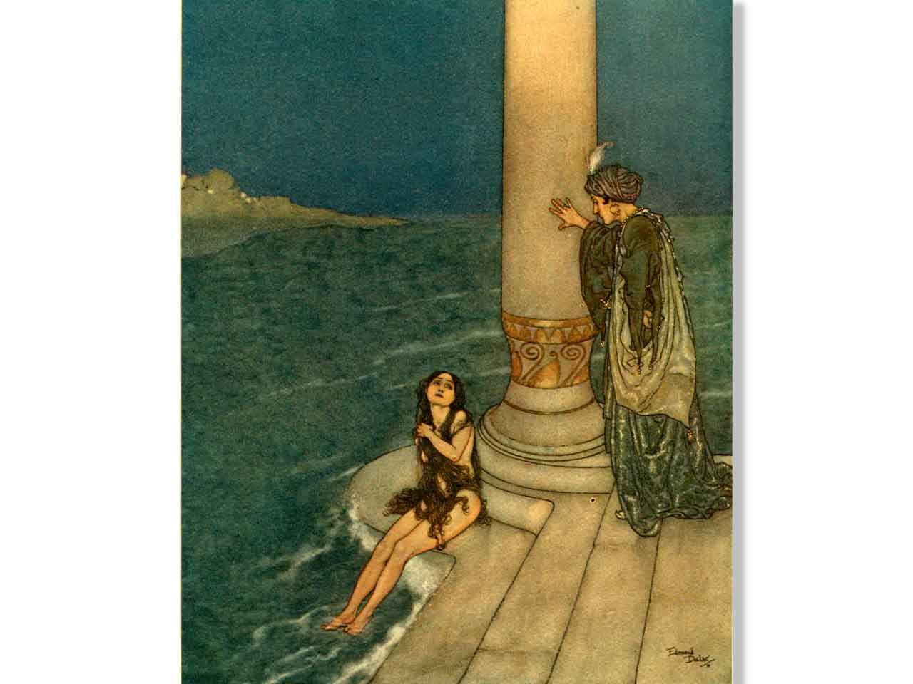 Stories from Hans Andersen Edmund Dulac color plate at page 189